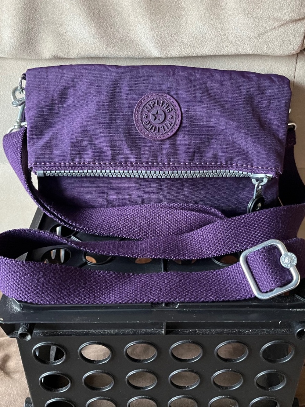 Kipling LYNNE Purple Convertible Waist Pack Crossbody Bag